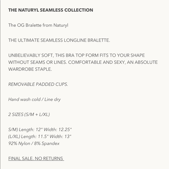 🆕 Naturyl OG Bralette Lavender - Picture 2 of 2